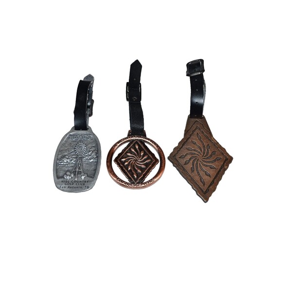 HTF Hyatt Westin LaCantera  Metal Golf Bag Tag Lot San Antonio Texas 3pc lot - Picture 1 of 16